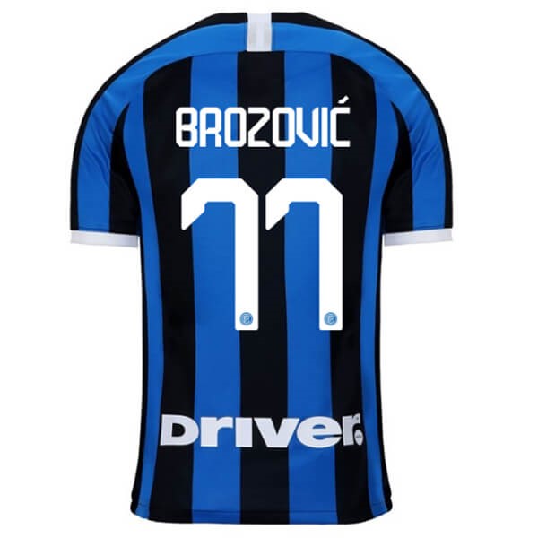 Camiseta Inter Milan NO.77 Brozovic Primera equipo 2019-20 Azul